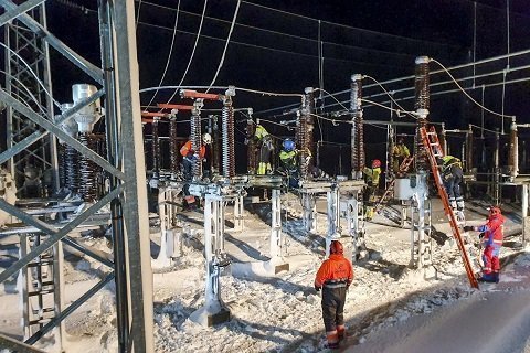 Rafmagnslaust varð langtímum saman í Húnaþingi vestra í óveðrinu. Mynd: Facebooksíða Sveitarfélagsins Húnaþings vestra.