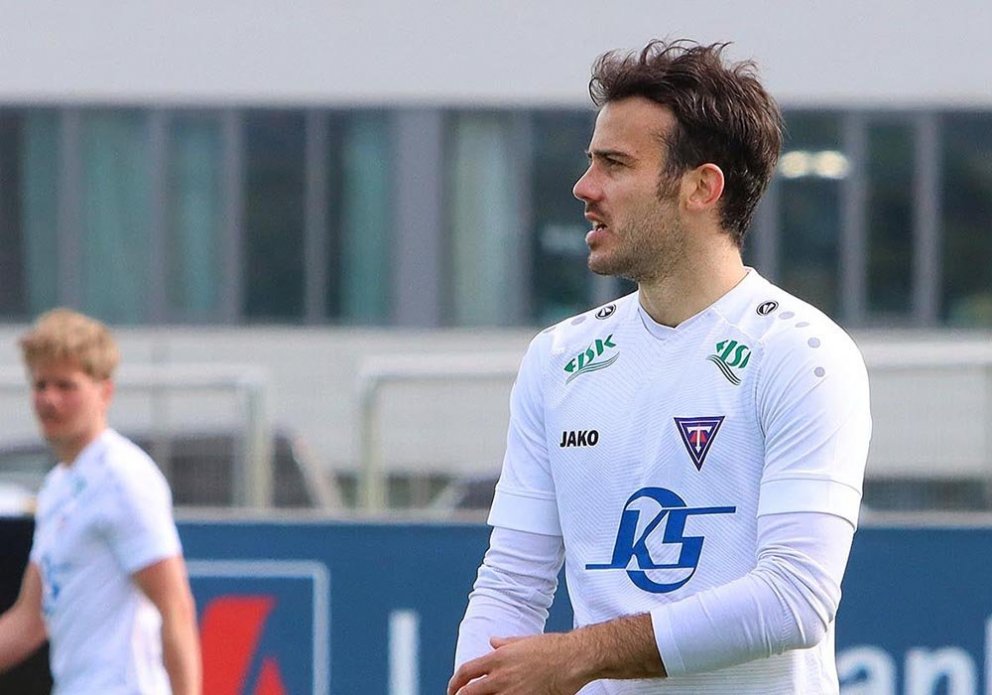 Raul Sanjuan Jorda var á skotskónum í gær og gerði bæði mörk Stólanna. MYND: ÓAB