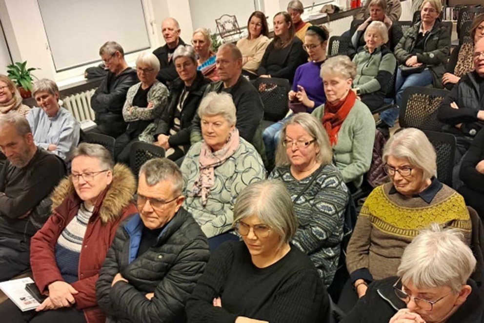 Frá rithöfundakvöldi fyrir um ári. MYND AF SÍÐU BÓKASAFNSINS