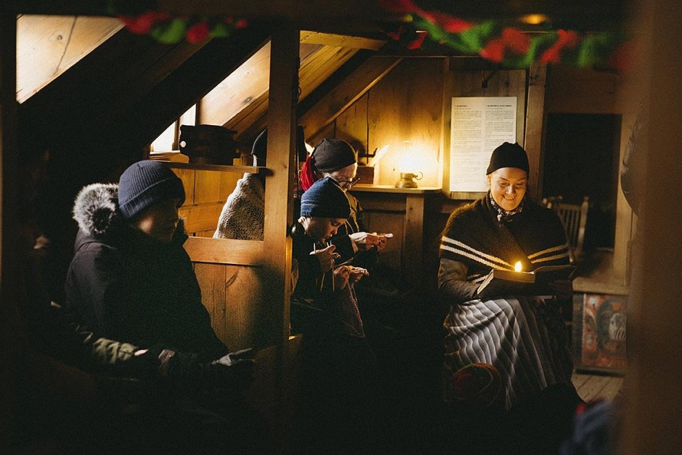 Það verður notalegt í rökkrinu í Glaumbæ á sunnudaginn. MYND: BSK