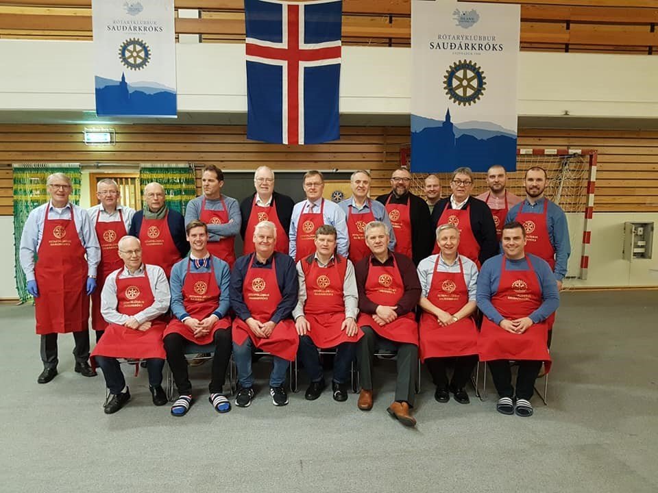 Jólahlaðborð 2018. Mynd frá Rótarýklúbbi Sauðárkróks.