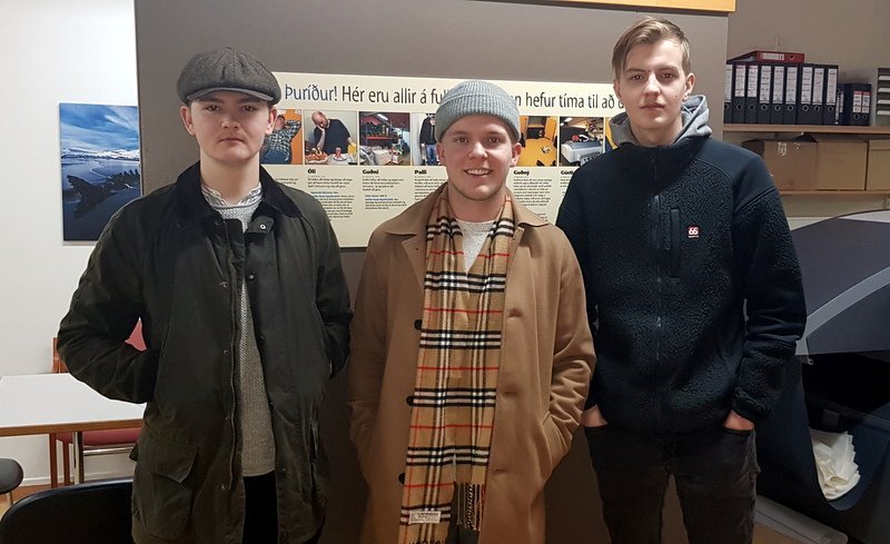 Sæþór Már Hinriksson, Jóhann Daði Gíslason og Eysteinn Ívar Guðbrandsson. Mynd: PF.