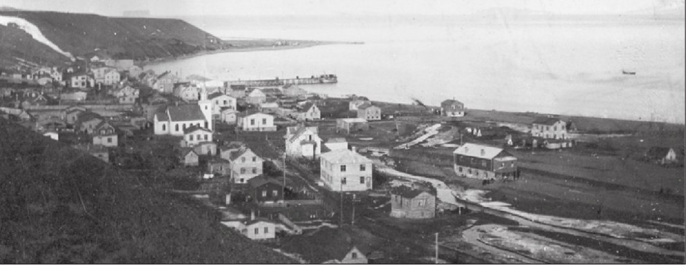 Sauðárkrókur um árið 1930. Ljósm./HSK