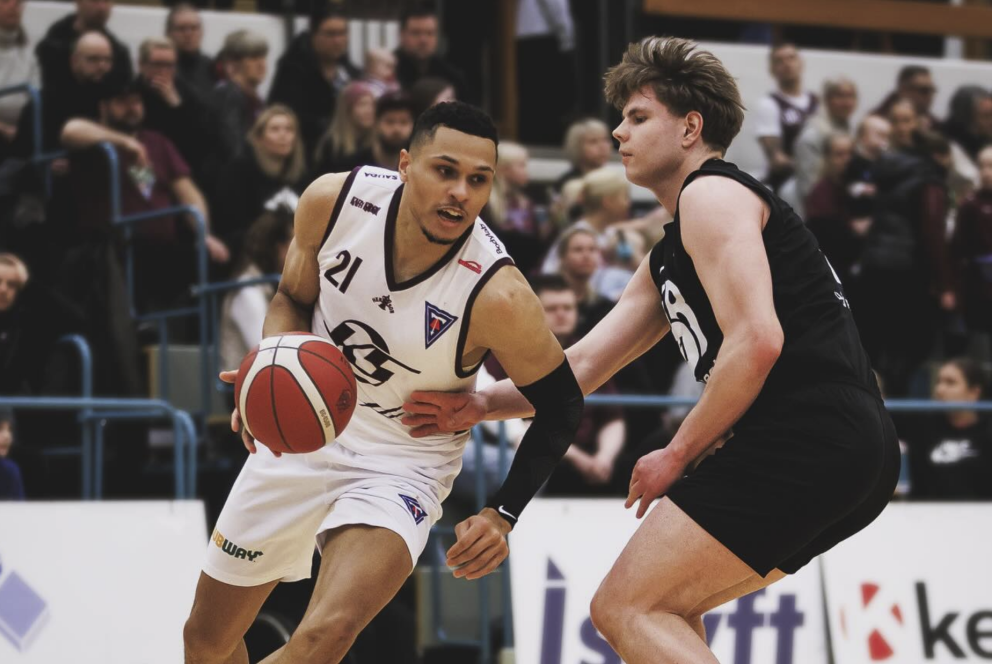 Callum Lawson var stigahæstur Stólanna á Hlíðarenda. MYND: DAVÍÐ MÁR