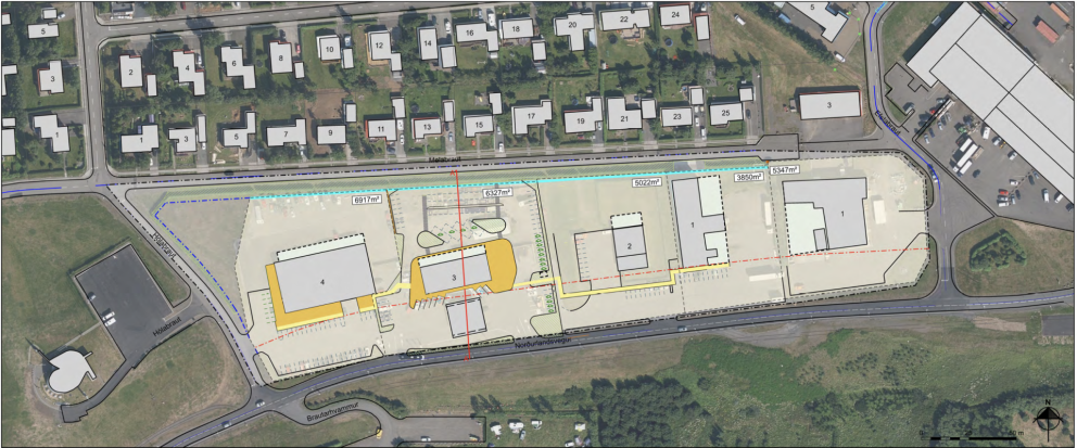 Aðstöðumynd úr skipulagstillögunni sem finna má á síðu Blönduóss.