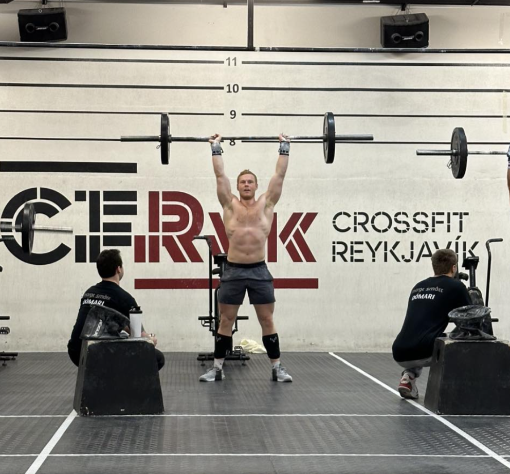 Ægir Björn Gunnsteinsson á CrossFit mótinu um sl. helgi.  MYNDIR: ÞÓRUNN KATRÍN