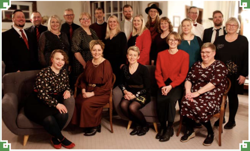 Mynd tekin fyrir jólatónleika Kammerkórsins.MYND AÐSEND