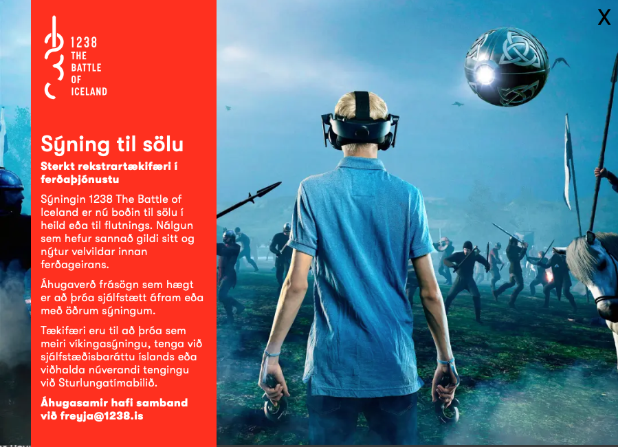 Sýning til sölu! SKJÁSKOT AF SÍÐU 1238