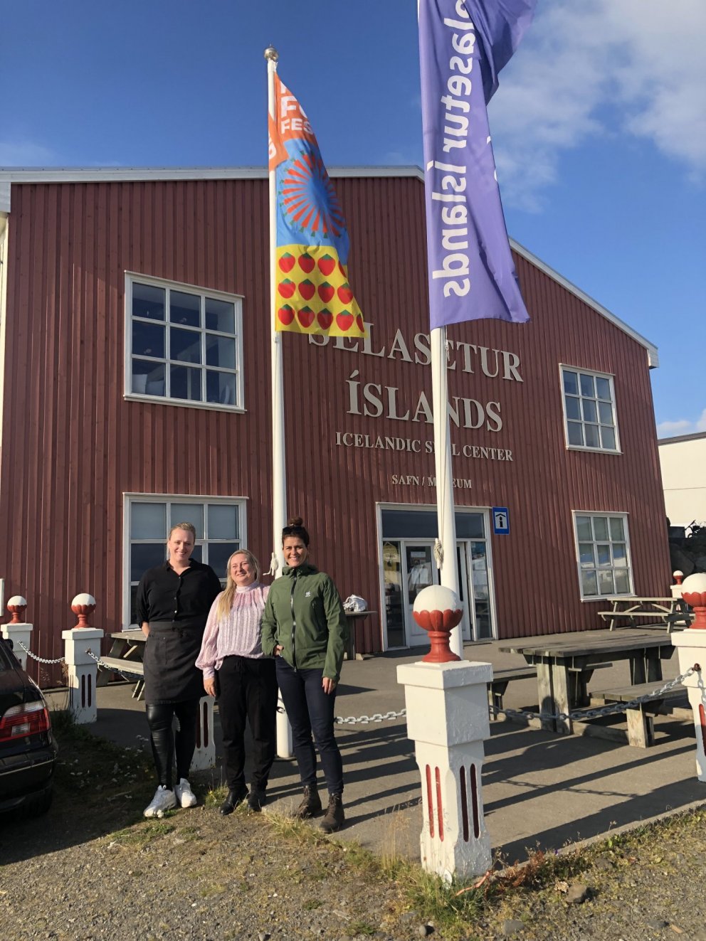 Hrund Jóhannsdóttir rekstrarstjóri Sjávarborg restaurant, Þórhildur M. Jónsdóttir verkefnastjóri Réttir Food Festival og Þórdís Kolbrún R. Gylfadóttir ráðherra ferðamála.