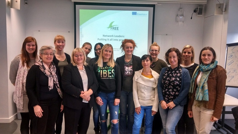 Tengslanetsleiðtogar frá fimm löndum. Myndir: Ásdís Guðmundsdóttir.