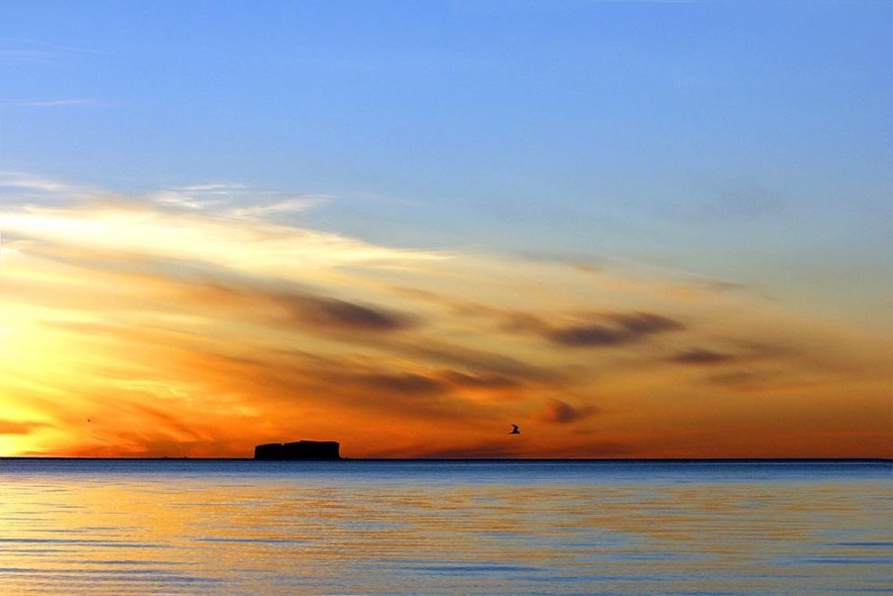 Sólarlag á Skagafirði. MYND: ÓAB