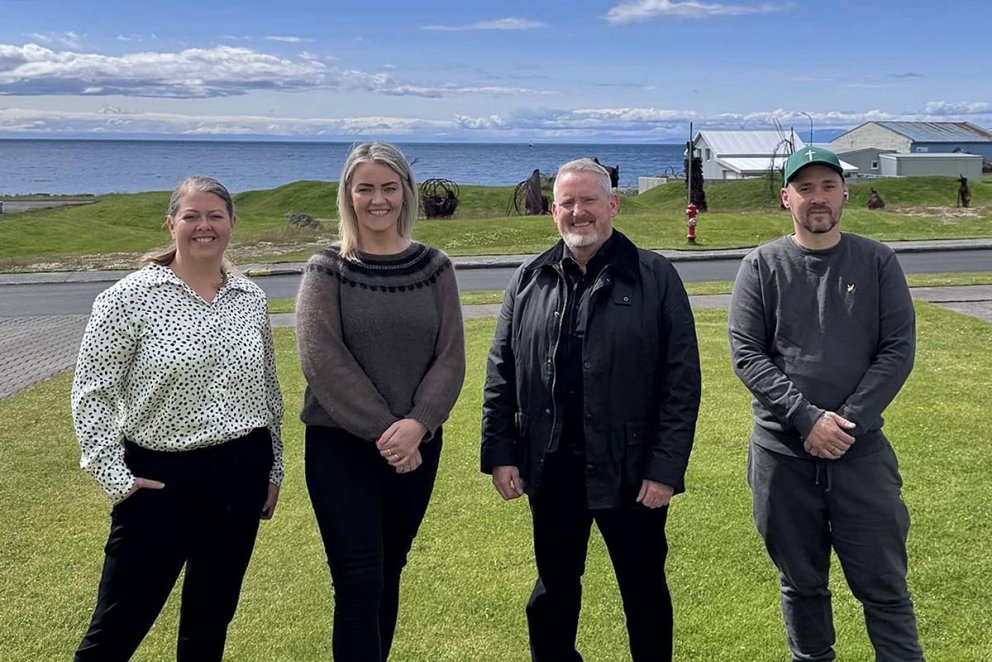 Ólafur Þór er annar frá hægri á myndinni. MYND AF SKAGASTRÖND.IS