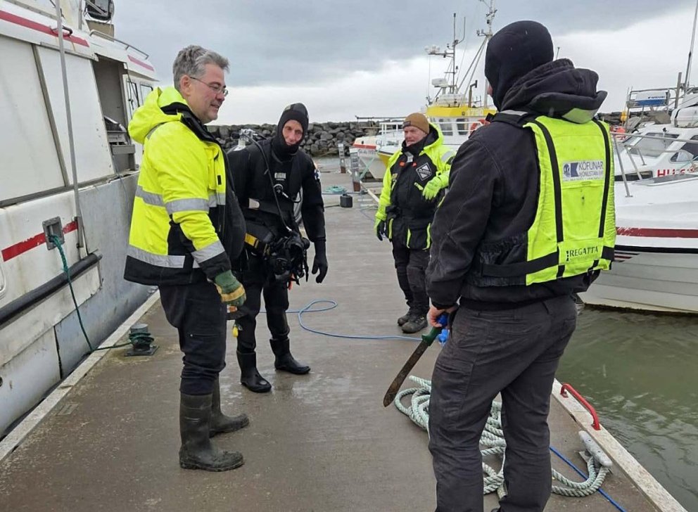 Kafarar gera sig klára í að taka til höndum. MYND: SKAGASTRÖND.iS