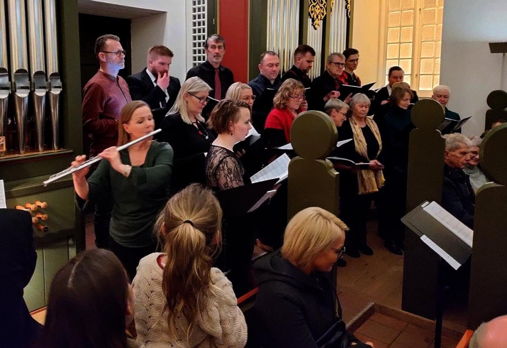 Frá tónleikunum í gætkvöldi. MYND: GUNNAR RÖGNVALDSSON