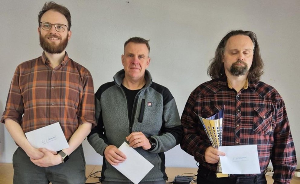 Þrír efstu á vítinu. MYND AF VEF SKAGASTRAMDAR