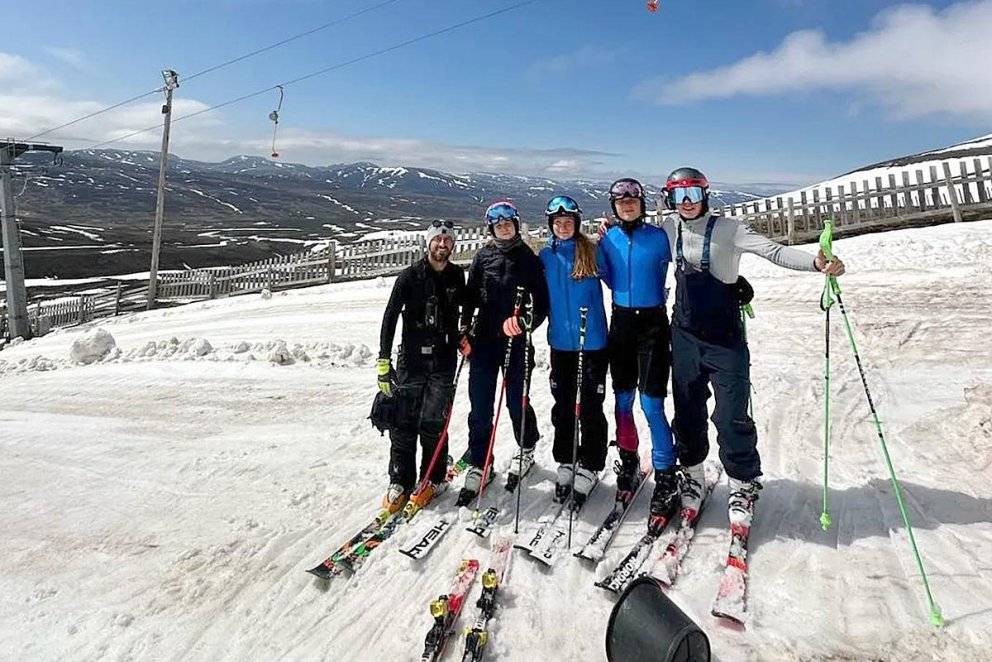 Landsliðsfólkið á æfingu í Tindastólsnum í gær. MYND: SH