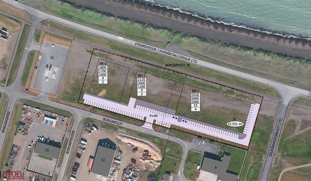 Borgarflöt 35, Sauðárkróki – Deiliskipulagstillaga á vinnslustigi