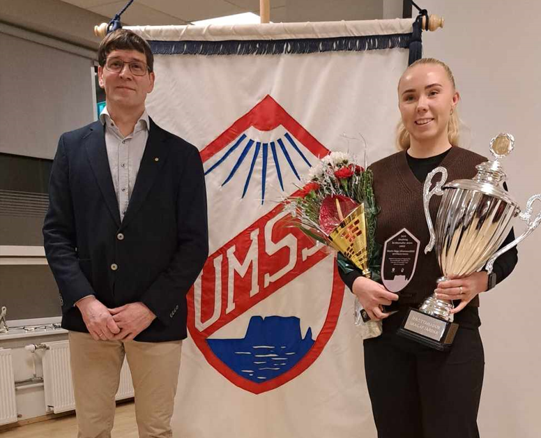 María Dögg ásamt Gunnari Gestssyni á hátíðarsamkomunni. Myndir: Thelma Knúts.