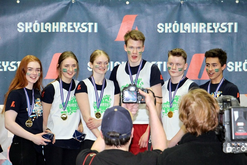 Frækið lið Varmahlíðarskóla. Mynd af myndasíðu Varmahlíðarskóla.