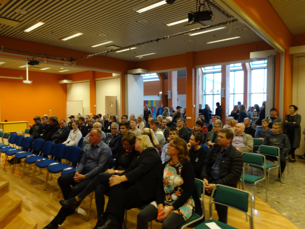 Við skólasetningu FNV. Mynd/PF