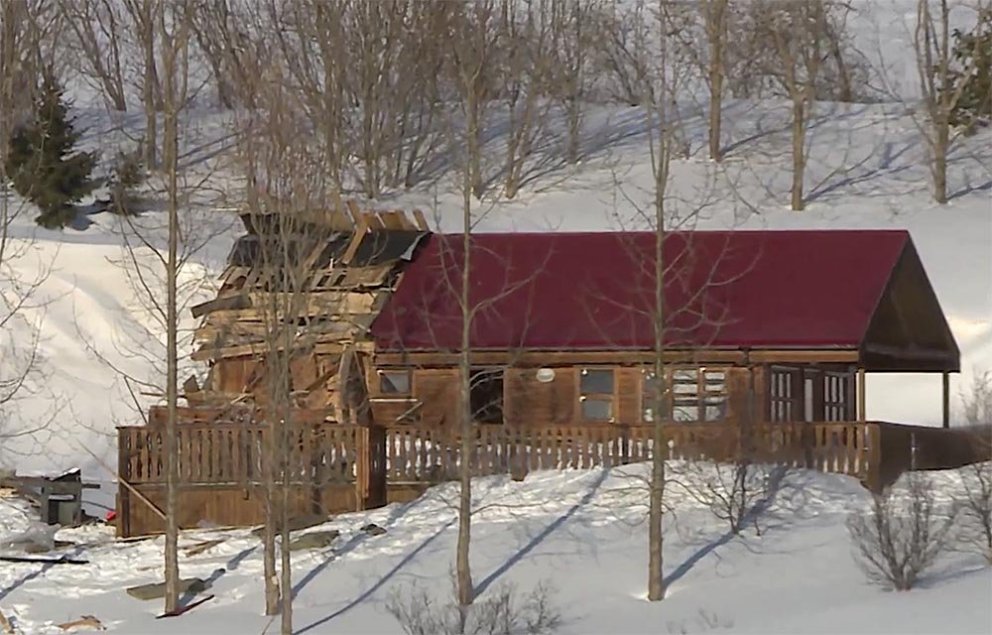 Sumarbústaðurinn. SKJÁSKOT ÚR FRÉTT SJÓNVARPS