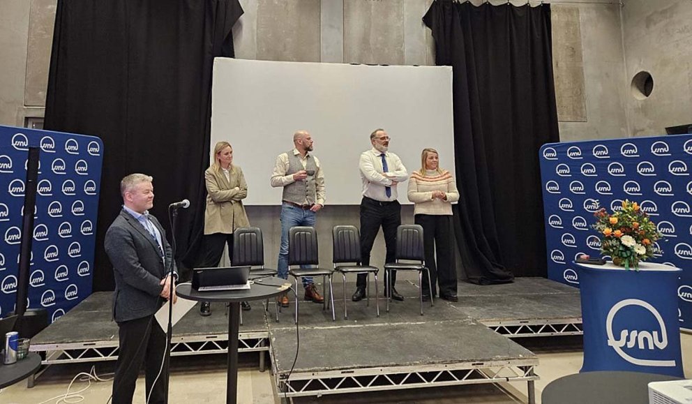 Frá umræðum á ársþingi SSNV í Háa salnum í Gránu í gær. MYND AF VEF SSNV