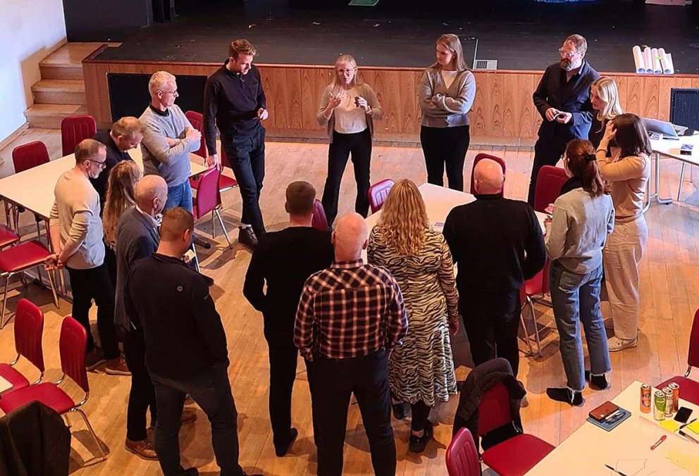 Frá vinnustofunni á Hvammstanga. MYND: SSNV