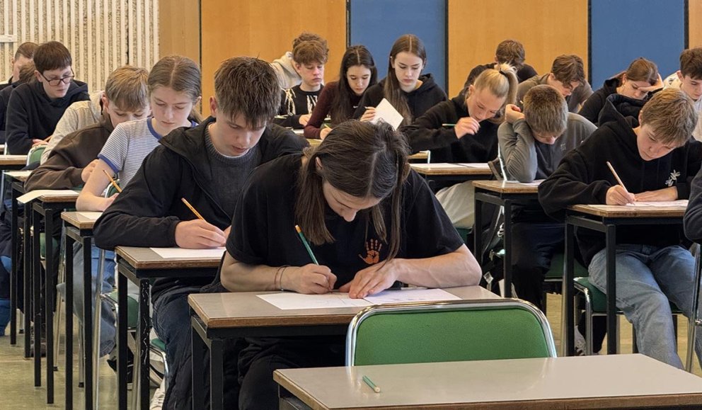 Frá keppninni í Menntaskólanum við Hamrahlíð. AÐSENDAR MYNDIR