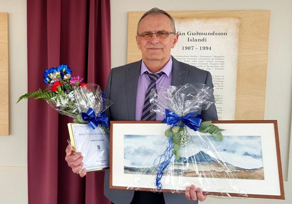 Stefán Gíslason í Varmahlíð hlaut Samfélagsverðlaun Skagafjarðar 2021. MYND: PF