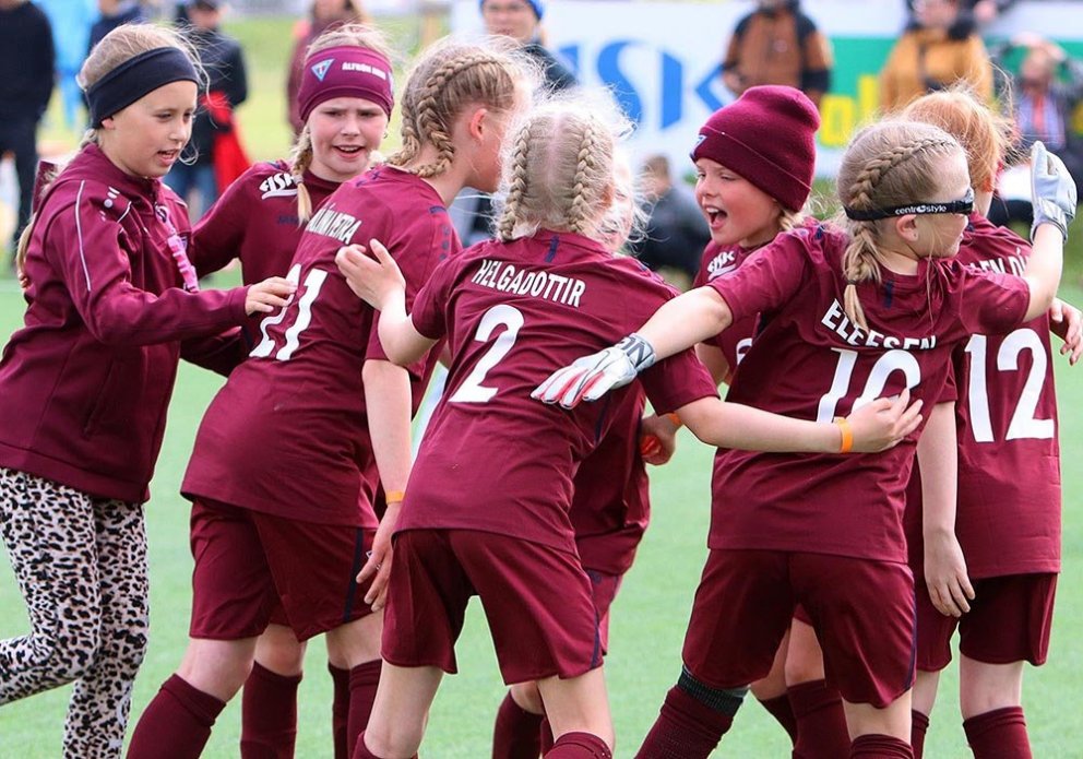 Tindastólsstúlkur voru í góðum gír um helgina. MYNDIR: ÓAB