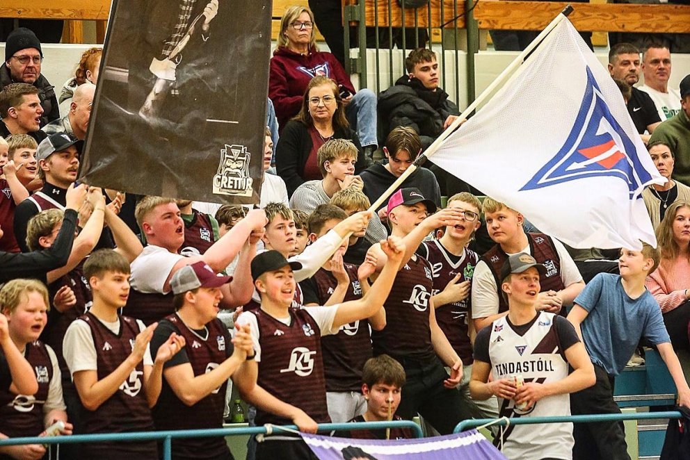 Það var stemning í Síkinu þó það hefðu nú fleiri mátt skjótast út í hvassviðrið og mæta í Síkið. MYND AF SÍÐU KÖRFUKNATTLEIKSDEILDAR TINDASTÓLS