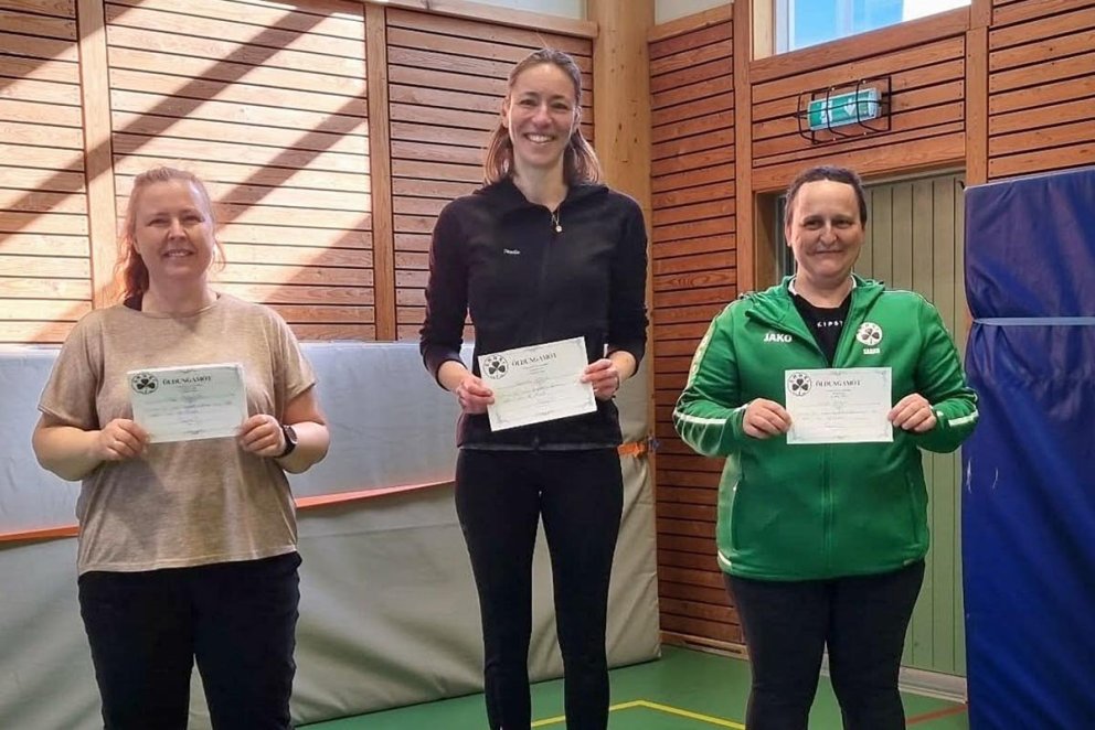 Þessar stóðu sig vel á mótinu í fyrra. Mynd: Ditte Clausen.