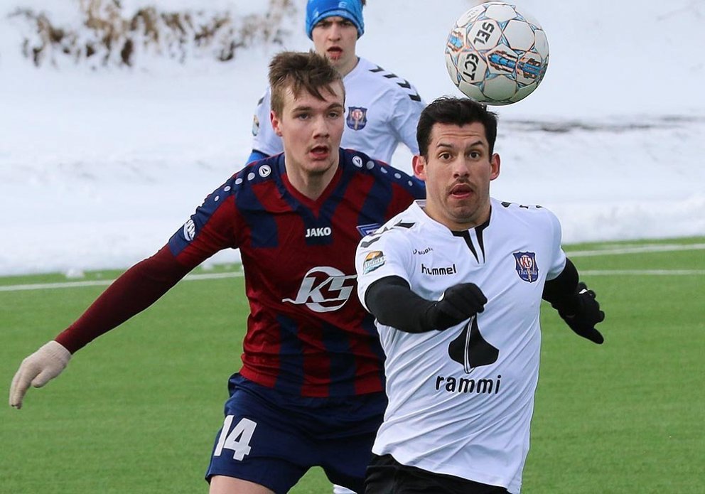 Úr leik Tindastóls og Fjallabyggðar um helgina. MYND: JÓI SIGMARS