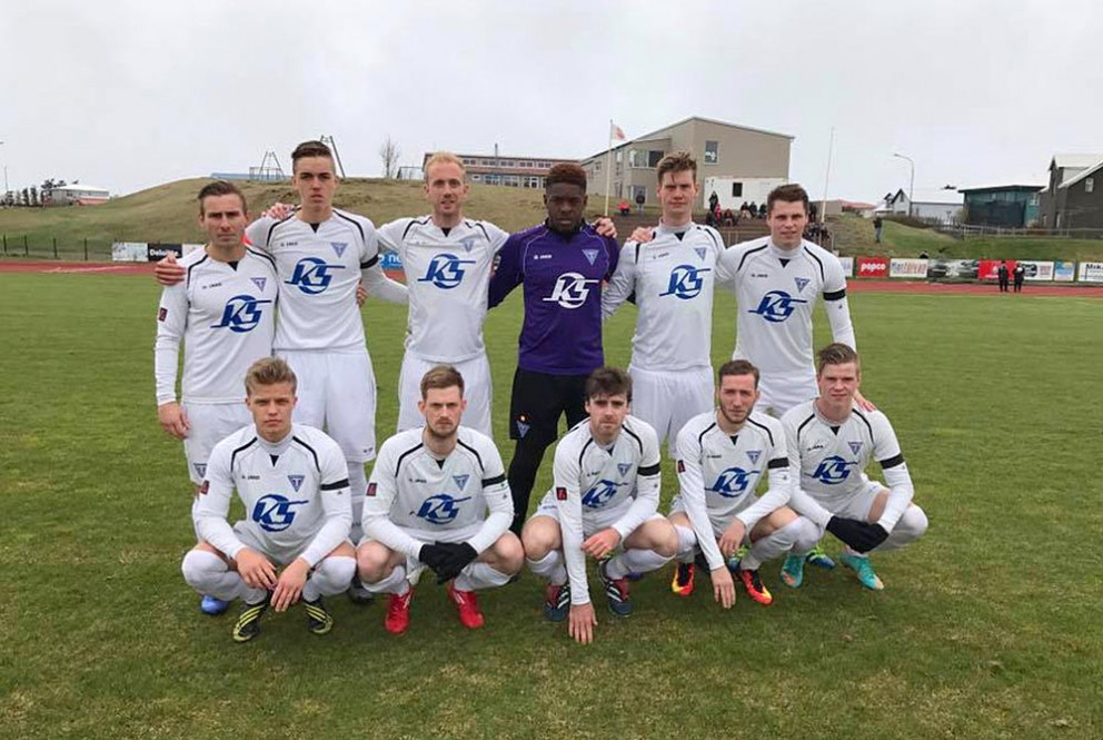 Byrjunarlið Tindastóls á Höfn.  MYND: Chris Harrington