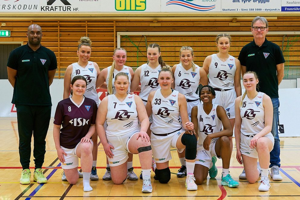 Lið Tindastóls að leik loknum. MYND: SIGURÐUR INGI PÁLSSON