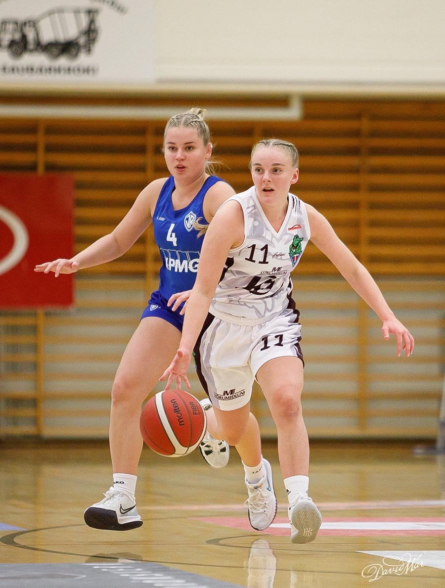 Eva Rún á fullri ferð í leik gegn ÍR á dögunum. MYND: DAVÍÐ MÁR