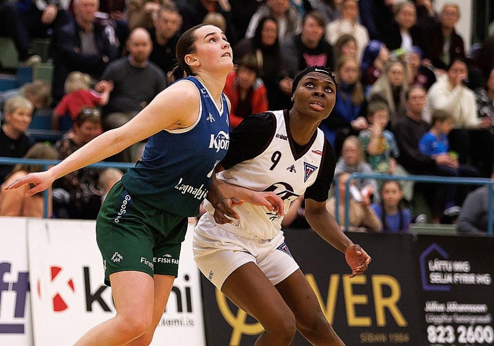 Ifunanya Okoro í baráttunni í leik gegn Hamri/Þór á dögunum. MYND: DAVÍÐ MÁR