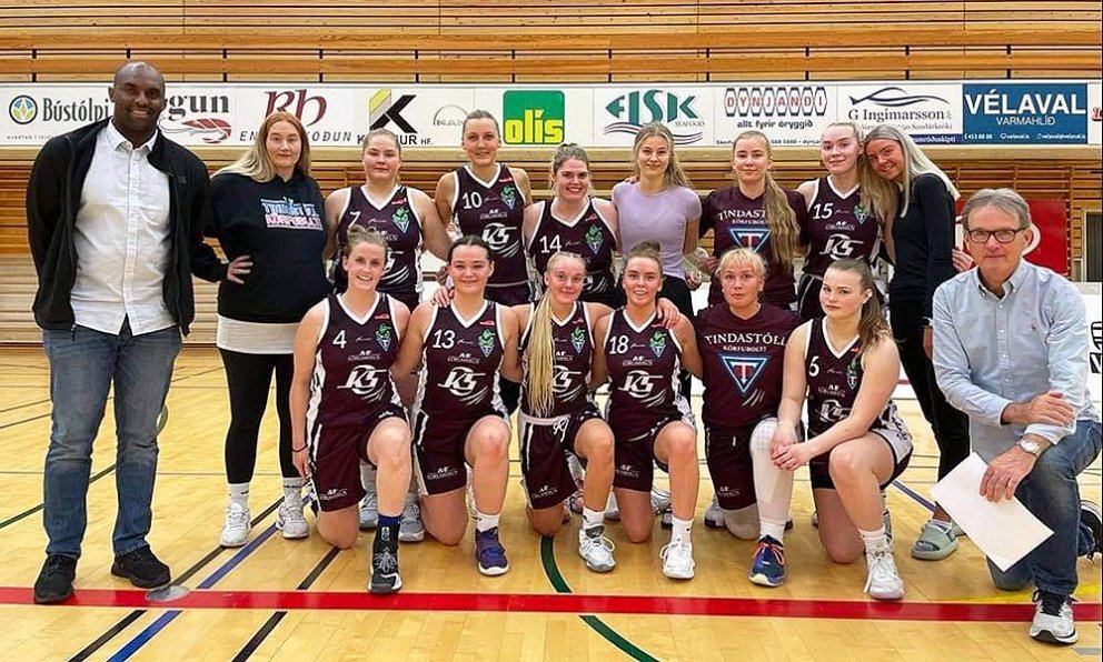 Lið Tindastóls í gærkvöldi. MYND: ÁRNÝ SJÚKRAÞJÁLFARI