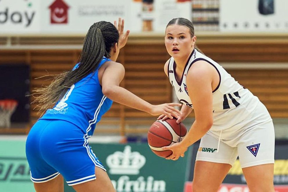 Klara Sólveig í leik gegn Stjörnunni í haust. MYND: SIGURÐUR INGI