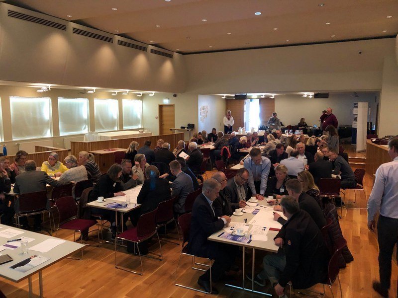 Frá fundinum í Miðgarði. Mynd af Facebooksíðu SSNV.