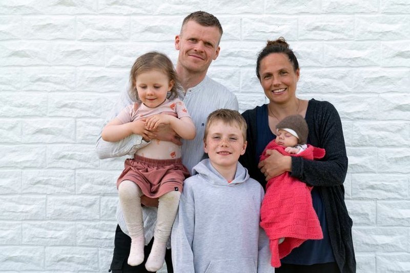 Fjölskylda Freyju Heimisdóttur. Mynd af FB.