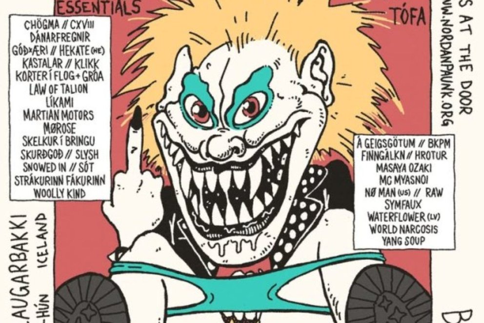 Plakatið fyrir Norðanpaunk er vígalegt. Mynd: Fb,Norðanpaunk.