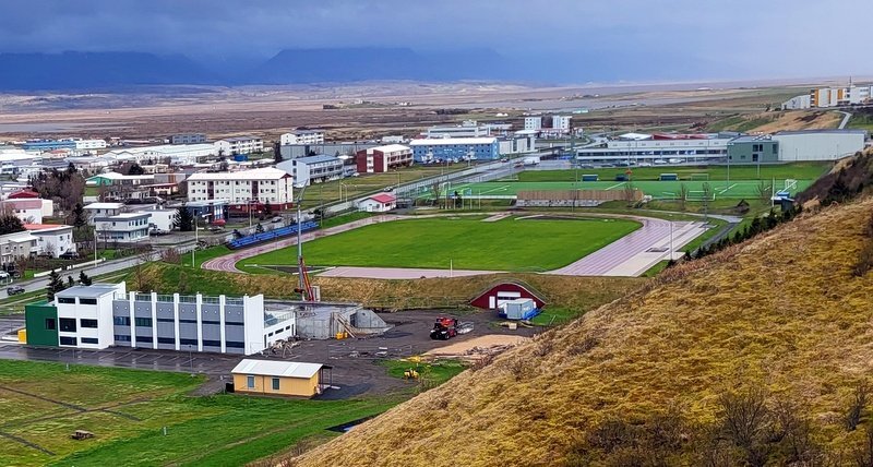 Íþróttamannvirkin á Sauðárkróki. Mynd: PF.