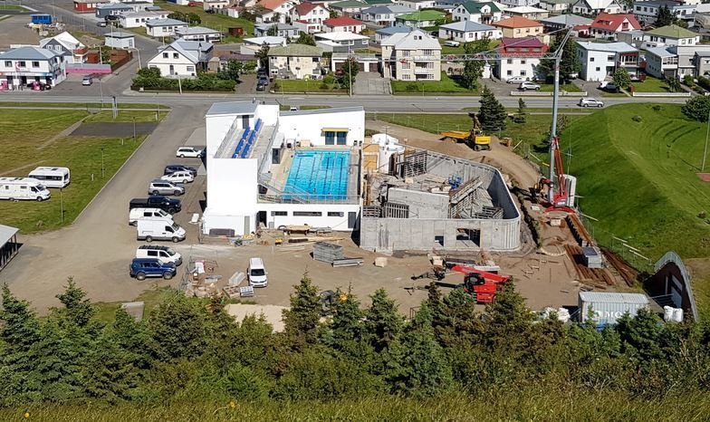 Sundlaug Sauðárkróks fyrr í sumar. Mynd: PF.