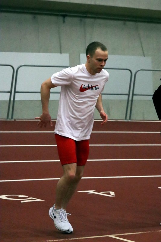 Sveinbjörn Óli æfir með ÍR en keppir undir merkjum UMSS. Aðsend mynd.