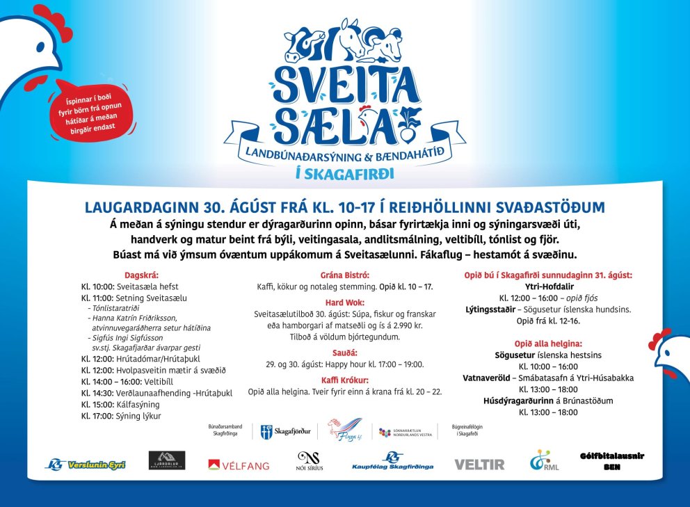 Það verður sveita stemning í Skagafirði.