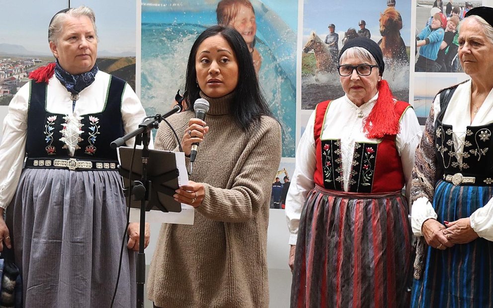 Vigdís Häsler setur Sveitasæluna í morgun. MYND: ÓAB