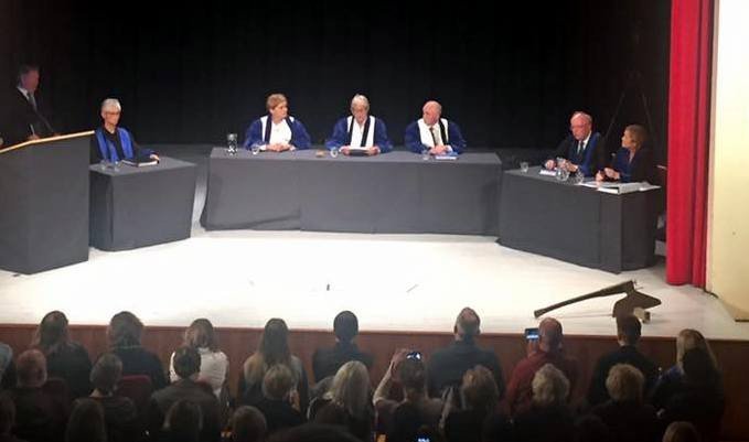 Frá sýndarréttarhöldunum á Hvammstanga í september 2017. Mynd:Vigdís Hauksdóttir.