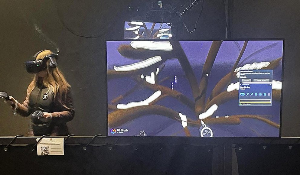 Sýndarveruleikinn tekinn til kostanna í húsakynnum 1238. AÐSEND MYND