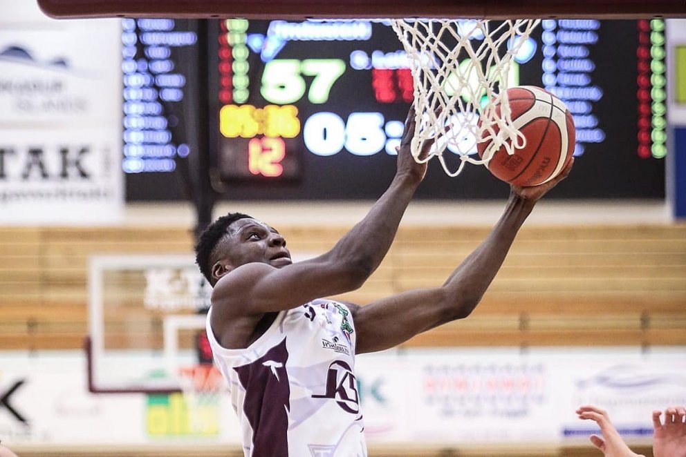 Taiwo Badmus var stigahæstur Stóla í gær með 29 stig. MYND: HJALTI ÁRNA